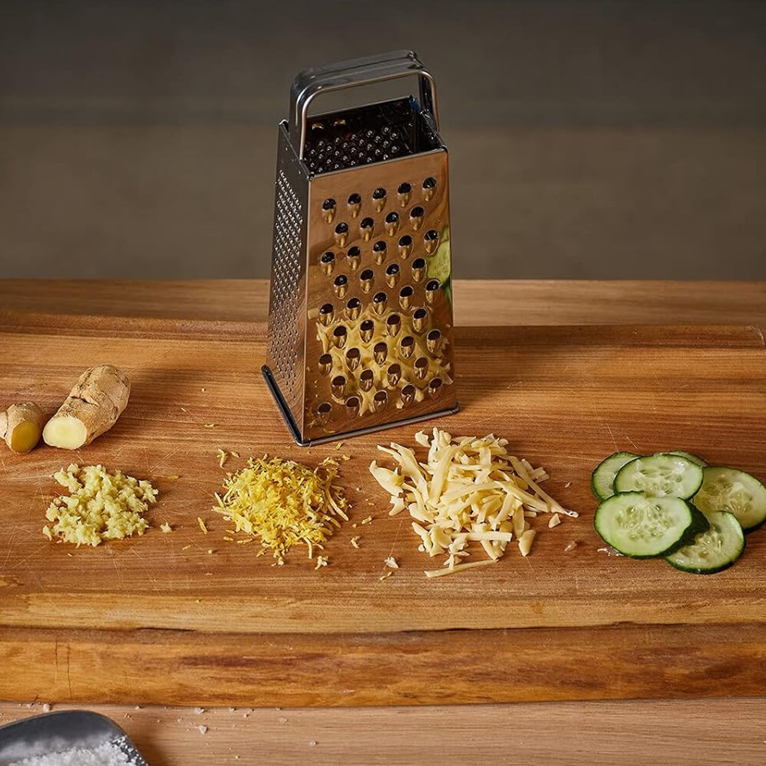 Supermom Premium 5-in-1 Stainless Steel Grater and Slicer Supermom Premium 5-in-1 Stainless Steel Grater and Slicer